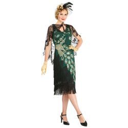 20er-Jahre-Kleid "Pfau" für Damen