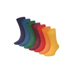 DillySocks 7er-Pack Socken Damen Baumwolle, mehrfarbig