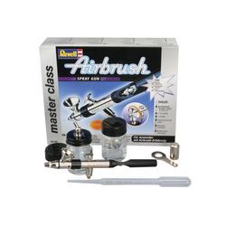 Farbsprühgerät REVELL "Airbrush-Pistole - Spray gun master class Flexible", schwarz, Farbsprühgeräte, Kinder, Kunststoff