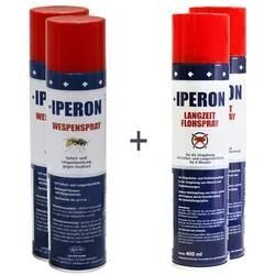 IPERON® 2 x 400 ml Langzeit Flohspray & 2 x 400 ml Wespenspray im Set