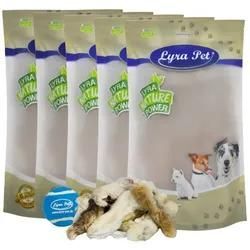 5 kg Lyra Pet® Kaninchenpfoten mit Fell + Tennis Ball