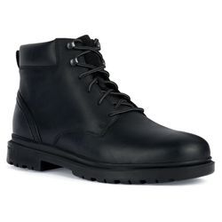 Schnürboots GEOX "U ANDALO A" Gr. 40, schwarz Herren Schuhe Worker Boots, Schnürstiefel mit Geox Spezial Membrane