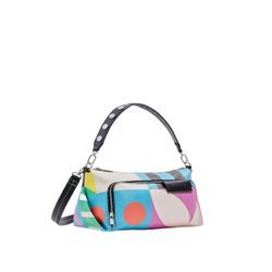 Desigual Tasche Damen Polyamid gemustert, blau