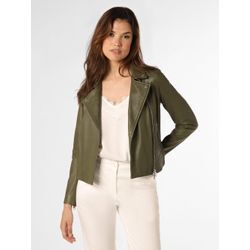 BOSS Orange Lederjacke Damen, oliv