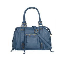 Samantha Look Shopper Damen Leder, blau