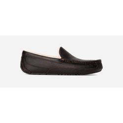 UGG® Ascot Hausschuhe für Herren in Dark Spice, Größe 48.5, Leder