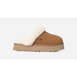 UGG® Disquette Hausschuh für Damen | UGG® EU in Brown, Größe 37, Veloursleder