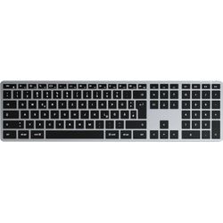 SATECHI Tastatur "Slim X3 Bluetooth Keyboard-DE (German)", Tastaturen, grau (anthrazit)B:42cm H:11cm T:1cm