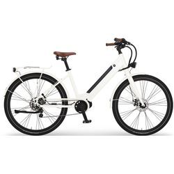 E-Bike EGO MOVEMENT "City 25 Julia Wave 45 cm Weiß 28"" Gr. 45, weiß, E-Bikes, 45cm, 28 Zoll (71,12cm), Pedelec, Elektrofahrrad für Damen u. Herren