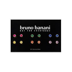 Ohrstecker-Set BRUNO BANANI "Mulitpack Schmuck Geschenk Silber 925 Ohrschmuckset Regenbogen", gold (gelbgoldfarben, mehrfarbig, mehrfarbig), Ohrringe, Damen, Silber 925 (Sterlingsilber), mit Zirkonia (synth.)