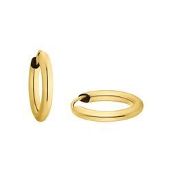 Paar Creolen AMOR "9146338", gold (goldfarben), Ohrringe, Damen, Gelbgold 375, Made in Germany