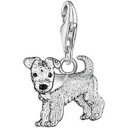 Charm-Einhänger THOMAS SABO "Hund, 0841-007-12", silber (silberfarben), Charms, Damen, Silber 925 (Sterlingsilber)