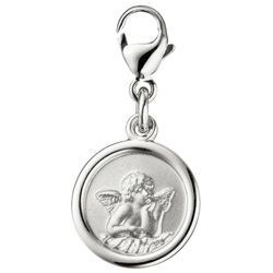 Charm Engel JOBO "Schutzengel", silber (silber 925), Charms, Damen, Silber 925 (Sterlingsilber), 925 Silber