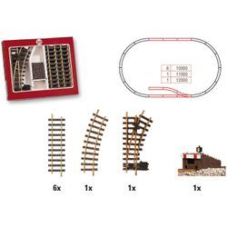 Gleise-Set LGB "LGB - Prellbock-Gleis-Set - L19901", braun, Eisenbahn-Schienensets, Kinder, Kunststoff, Metall, Made in Europe