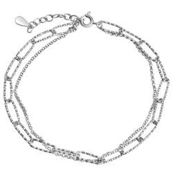 Armband CELESTA Armbänder Gr. 18 + 3cm, Silber 925 (Sterlingsilber), silberfarben (silbergrau) Damen