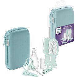 Babypflege-Set PHILIPS AVENT "SCH401/00", blau (türkis), Nageletuis, Baby, B/H/T: 118mm x 177mm x 52mm, mit allen wichtigen für die Babypflege, B:118mm H:177mm T:52mm