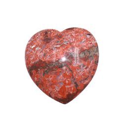 Edelstein FIRETTI "Schmuck Geschenk, Herz", rot (rot, stein), EdelsteineB:6,5cm H:6,5cm L:2,5cm, Stein, Poppy Jasper, Handschmeichler, B:6,5cm H:6,5cm L:2,5cm