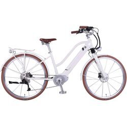 E-Bike EGO MOVEMENT "Classic 25 Cleopatra Trapez 45 cm Weiß 28"" E-Bikes Gr. 45cm, 28 Zoll (71,12cm), weiß Pedelec, Elektrofahrrad für Damen u. Herren