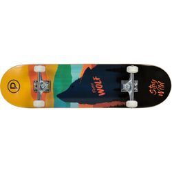 Skateboard PLAYLIFE "Fierce Wolf", bunt, Skate-/Longboards, Kinder