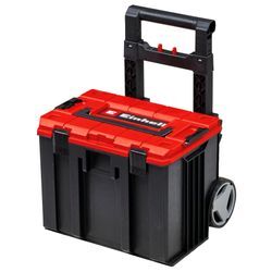 EINHELL Werkzeugtrolley "E-Case L", rot (rot, schwarz), Aufbewahrungsboxen, inkl. Koffer für universelle Aufbewahrung von Werkzeug und Zubehör