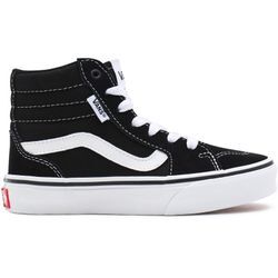 Sneaker VANS "Filmore Hi" Gr. 32, schwarz-weiß (schwarz, weiß), Leder, Schuhe Skaterschuh Sneakerboots