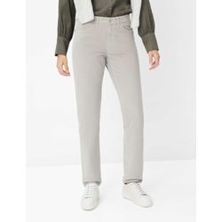 5-Pocket-Hose BRAX "Style CAROLA", Damen, Gr. 46K (23), Kurzgrößen, grau, 65% Baumwolle, 33% Lyocell, 2% Elasthan, Hosen