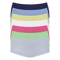 Panty VIVANCE, Damen, Gr. 32/34, bunt (1. farbsortiment), Single Jersey, Obermaterial: 95% Baumwolle, 5% Elasthan, unifarben, bequem, Unterhosen, in frischen Farben