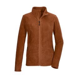 Fleecejacke KILLTEC "KOW 106 WMN FLC JCKT", Damen, Gr. 42, gelb (curry), 100% Polyester, sportlich, Jacken