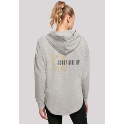 Kapuzenpullover F4NT4STIC "Sunny side up", Damen, Gr. L, grau, Obermaterial: 100% Baumwolle, casual, oversize, Langarm, Pullover, Print