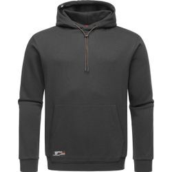 Kapuzenpullover RAGWEAR "Arrwen" Gr. S (48), grau (dunkelgrau) Herren Pullover Gemütlicher Hoodie mit verstellbarer Kapuze