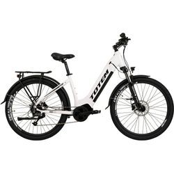 E-Bike TOTEM "DLT-40" E-Bikes Gr. 45cm, 27,5 Zoll (69,85cm), weiß Pedelec, Elektrofahrrad für Herren