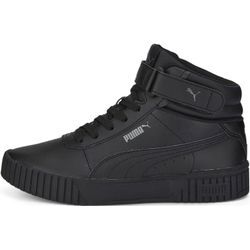 Sneaker PUMA "CARINA 2.0 MID", Gr. 36, schwarz (puma schwarz, puma schwarz, schwarz shadow), Leder, Synthetik, sportlich, Schuhe