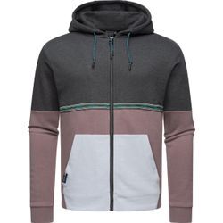 Kapuzensweatjacke RAGWEAR "Blocky", Herren, Gr. L (52), schwarz, Sweatware, Obermaterial: 70% Baumwolle, 30% Polyester, Basic, lässig geschnitten hüftbedeckend, hoch geschlossener Ausschnitt, Sweatjacken, Herren Basic Sweatjacke mit Kapuze