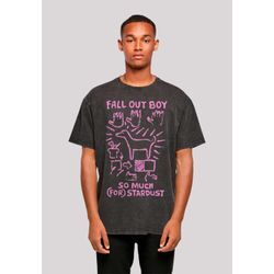 T-Shirt F4NT4STIC "Fall Out Boy Pink Dog So Much Stardust" Gr. 5XL, schwarz Herren Shirts Premium Qualität