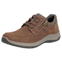 Sneaker RIEKER, Herren, Gr. 40, braun, Leder, Lederimitat, sportlich, Schuhe, Freizeitschuh, Halbschuh, Schnürschuh mit riekerTEX-Membran