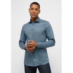 Langarmhemd ETERNA "SLIM FIT" Gr. 40, Normalgrößen, blau (petrol) Herren Hemden