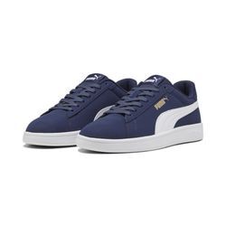 Sneaker PUMA "PUMA Smash 3.0 Buck Sneakers Erwachsene" Gr. 39, blau (navy weiß gold blau) Schuhe