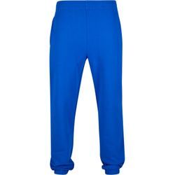 Stoffhose URBAN CLASSICS "Urban Classics Herren Ultra Heavy Sweatpants", Herren, Gr. L, US-Größen, blau (cobalt blau), 100% Baumwolle, unifarben, loose fit, Hosen