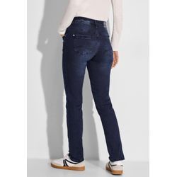 Comfort-fit-Jeans CECIL Gr. 28, Länge 28, blau (blau schwarz used wash) Damen Jeans Middle Waist