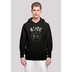 Kapuzenpullover F4NT4STIC "ACDC Rock Band Music We Salute You Cannon" Gr. L, schwarz, Herren, Obermaterial: 50% Baumwolle, 50% Polyester, Pullover, Print