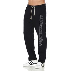 Jogginghose LONSDALE "Jogging Pants STONEFIELD" Gr. L (52/54), N-Gr, schwarz, Herren, Obermaterial: 100% Baumwolle, unifarben, Hosen, Topseller