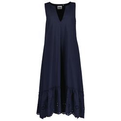 Sommerkleid BLUE SEVEN "Blue Seven Maxikleid MARINA" Gr. 38, blau (595, nachtblau) Damen Kleider