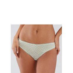 Slip LASCANA "Chiara", Damen, Gr. 36/38, grün (mint), Mesh, Netz, Obermaterial: 85% Polyamid, 15% Elasthan, figurbetont, Unterhosen, mit graphischem Netz-Muster