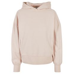 Kapuzenpullover URBAN CLASSICS "Urban Classics Damen Ladies Heavy Terry Garment Dye Hoody" Gr. L, pink, Damen, 100% Baumwolle, mehrfarbig, Pullover