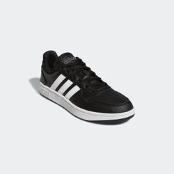 Sneaker ADIDAS SPORTSWEAR "HOOPS 3.0", Gr. 47, schwarz (core schwarz, cloud weiß, grau six), Synthetik, Textil, sportlich, Schuhe