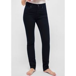 Slim-fit-Jeans ANGELS "SKINNY", Damen, Gr. 42, Länge 28, blau (blau blau), Denim/Jeans, Obermaterial: 78% Baumwolle, 21% Polyester, 1% Elasthan, casual, slim fit, Jeans