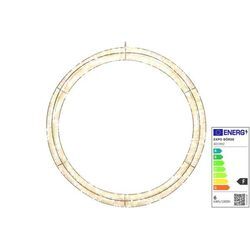 LED Lichtkranz auf Metallgestell 720 LEDs Ø 50 cm Türkranz Deko Kranz Timer