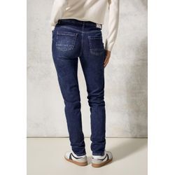 Slim-fit-Jeans CECIL Gr. 27, Länge 32, blau (dunkelblau used wash), Damen, Jeans, 91% Baumwolle, 7% Polyester, 2% Elasthan , unifarben, Jeans, in dunkelblauer Waschung