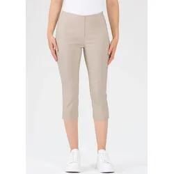 3/4-Hose STEHMANN "Ina", Damen, Gr. 42, N-Gr, weiß (kalk), Web, Obermaterial: 72% Viskose, 25% Polyamid, 3% Elasthan, casual, Hosen, in Größen 32 bis 52