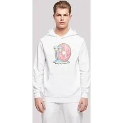 Kapuzenpullover F4NT4STIC "Spongebob Schwammkopf Gary Donut Worry" Gr. 4XL, weiß Herren Pullover Print